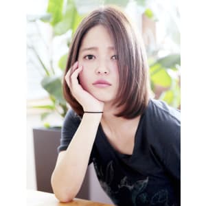 ♪センターパート×暗髪×ワンカールロブ♪
