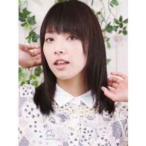 安定したナチュラル☆エアリーストレートミディ☆【相模大野】