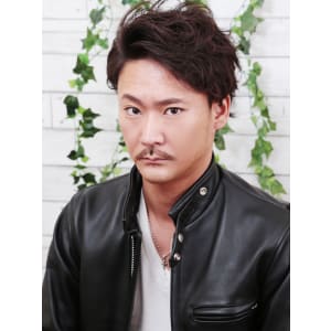大人のメンズのワイルドショートパーマ【相模大野】