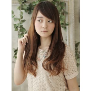 リラックス感あふれるグラデーションロングゆる巻き【相模大野】