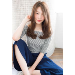 エアリー感のある艶髪ストレートカール　ルイマダーナ栄by玉井