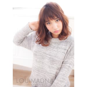 【LOUIMADNA】流　　大人可愛いゆるふわ巻きボブディ