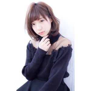 【LOUIMADNA】流　　大人可愛いゆるふわ巻きボブディ