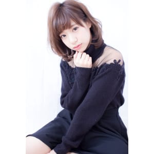 【LOUIMADNA】流　　大人可愛いゆるふわ巻きボブディ
