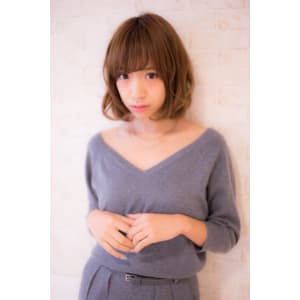【LOUIMADNA】流　　大人可愛いゆるふわ巻きボブディ