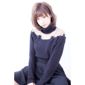 【LOUIMADNA】流　　大人可愛いゆるふわ巻きボブディ