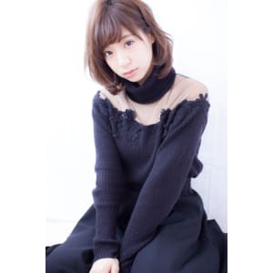 【LOUIMADNA】流　　大人可愛いゆるふわ巻きボブディ