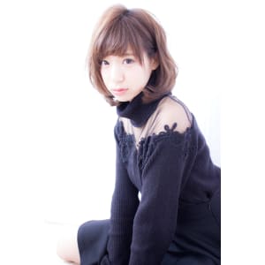 【LOUIMADNA】流　　大人可愛いゆるふわ巻きボブディ