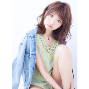 【LOUIMADNA】流　　大人可愛いゆるふわ巻きボブディ