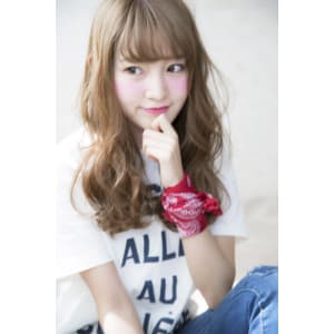 ルイマダーナ栄　ハイトーングレージュセミロング