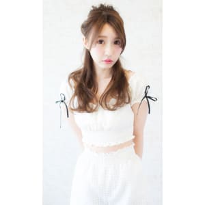 ＊ゆる巻きハーフアップ＊