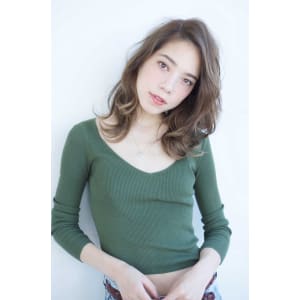 中村アンさん風かきあげ前髪スタイル【N-491】