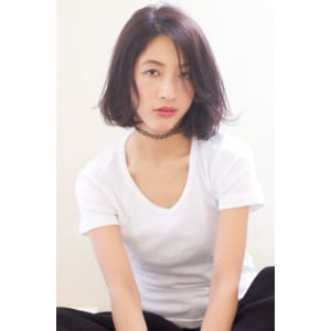切りっぱなしボブにパーマでニュアンスを☆Tー222