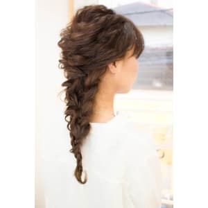 【hair coucou】編み込みミックスダウンスタイル