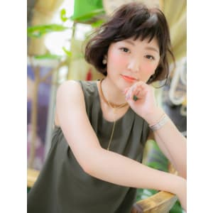 ショートバングが可愛い♪ボブ