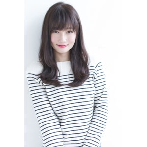 暗髪大人セミロングゆるウェーブ【y－５９】