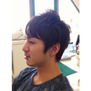 メンズストレートヘアスタイル
