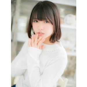 黒髪でも可愛い☆伸ばしかけボブ