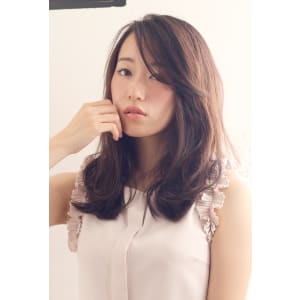 チークバングのニュアンスウェーブ  :o71
