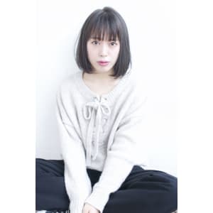 Aラインボブ 大人グレージュ【Y－６７】