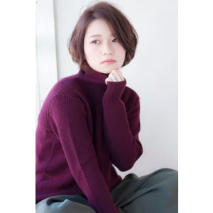 大人の上品ニュアンスパーマボブ