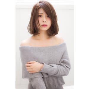 伸ばしかけの方必見！ニュアンスカール,ナチュラルカールのボブ