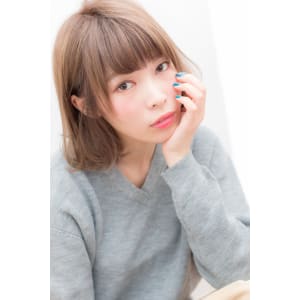 小顔サイドバングのゆるカジュボブ K-128