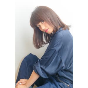 ツヤのあるボブ