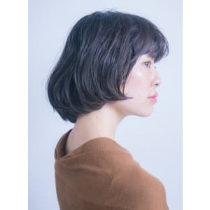 大人オシャレな潤いマッシュパーマボブ