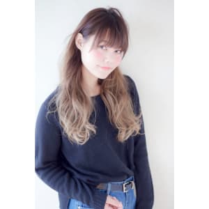 サイドパートのフェミニングラデーションカラー【N-