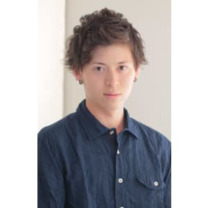 アップバングカジュアルショート :o80