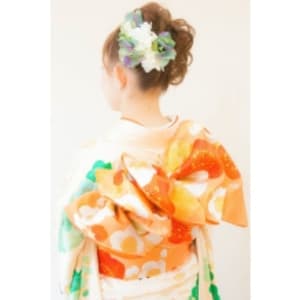 ◎成人式　華やか振袖着付+ヘアセット★　L