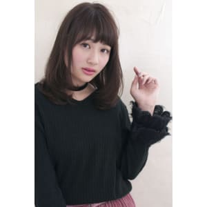 小顔になれるピュアストレート 前髪パーマ【y－８９】