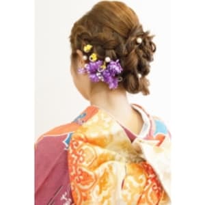 成人式　振袖着付け＋ヘアセット