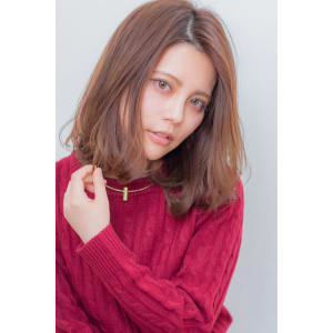 大人かわいいピンクベージュロブ K-144