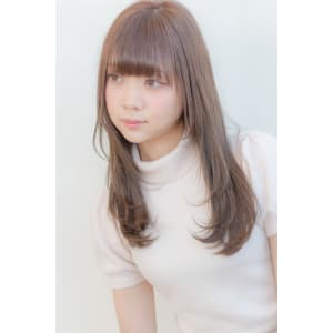 透け感ワンカールロング K-145