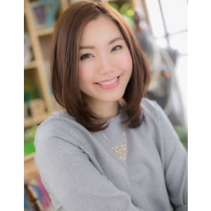 知的＆オシャレな…ノーバングミディ