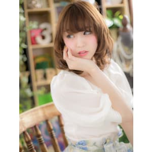 くびれカールで♪妹系☆甘え顔ミディ