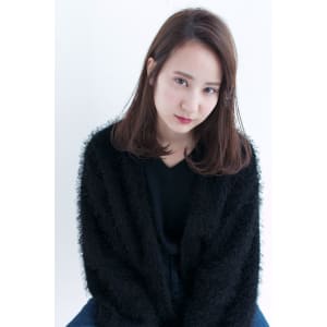 かきあげ大人可愛いカジュアルロブ【y－９５】