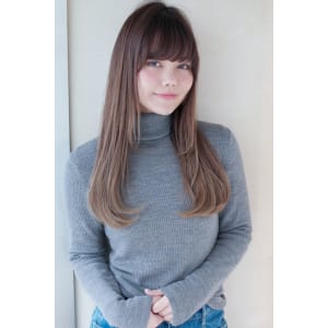 大人可愛いナチュラルワンカールロング【y－９６】