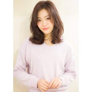 大人可愛いセミディデジタルパーマ