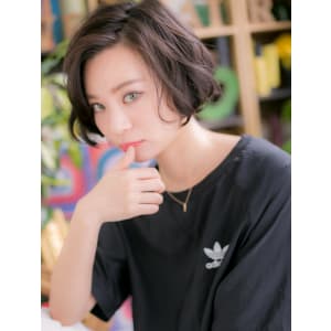 黒髪がso cool ！ラフボブ