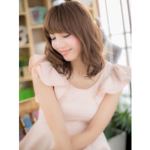 ルーズウェーブでカジュアルミディ