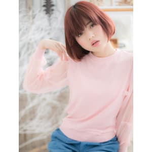 髪色にポイント☆シンプルボブ