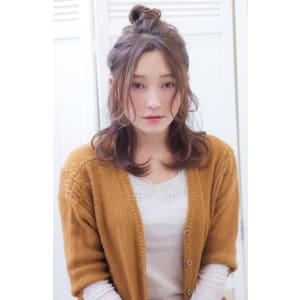 ゆるふわなハーフアップお団子　Tー１７５