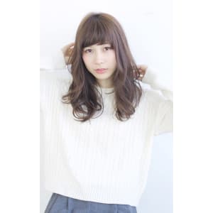 大人かわいい大きめカールのセミディ :o99
