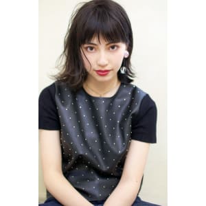 シースルーバングボブでモードにもカジュアルにも♪　Tー１７９