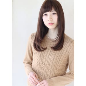 つや感たっぷりなワンカールうぶバングスタイル　AKI-40