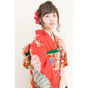 成人式　振袖着付け＋ヘアセット