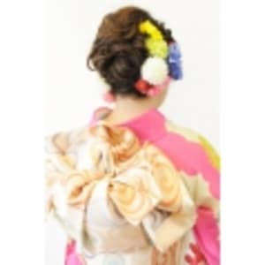 成人式　振袖着付け＋ヘアセット